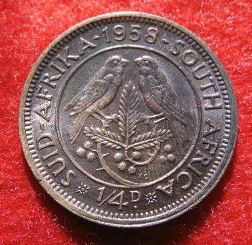 Union 1958 1/4 D Farthing