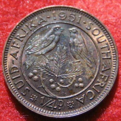 Union 1951 1/4 D Farthing