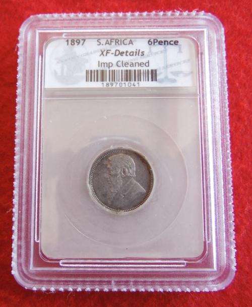 1897 ZAR 6 Pence - XF Details