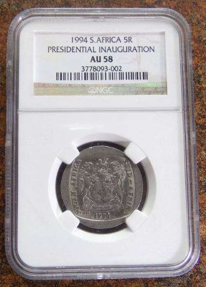 1994 S.Africa R5 Presidential Inauguration - AU58