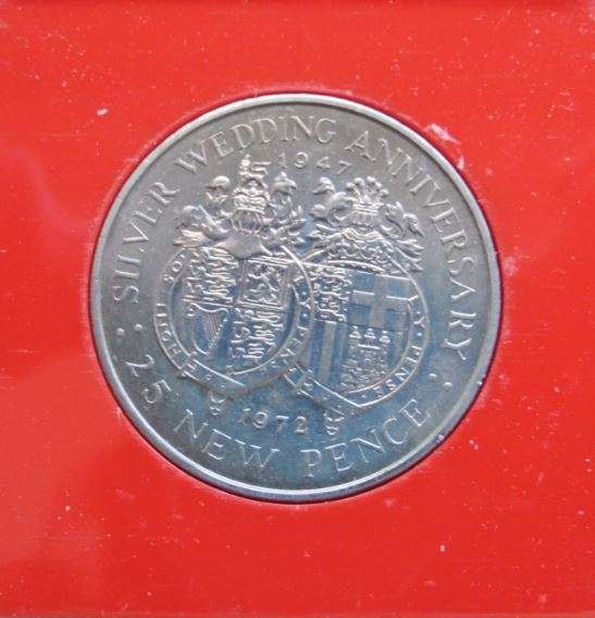 1947 - 1972 Gibraltar Silver Wedding Crown