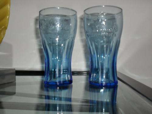 SET OF 2 COCA COLA 2010 FIFA WORLD CUP SOUTH AFRICA DRINKING GLASSES