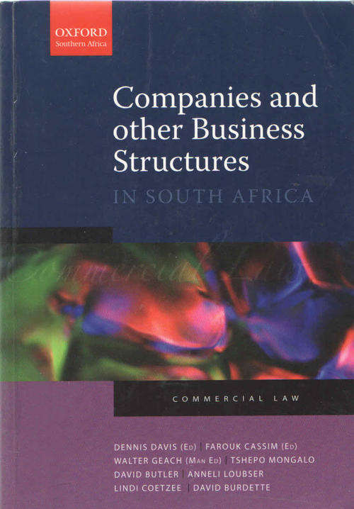 COMPANIES AND OTHER BUSINESS STRUCTURES IN SOUTH AFRICA