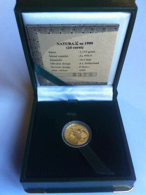 NATURA 1/10 oz KUDU GOLD COIN 1999