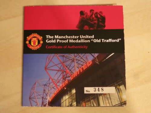 Manchester United Proof  Medallion