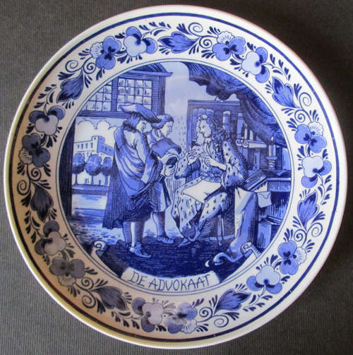 Delft Oude Molen Plate 'The Advocate'