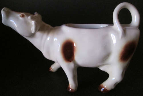For Shane West German Brown and White Cow Milk Jug / Creamer