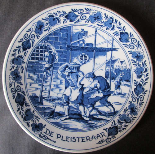 Blauw Delfts Royal Distel Plate 'De Pliesteraar'