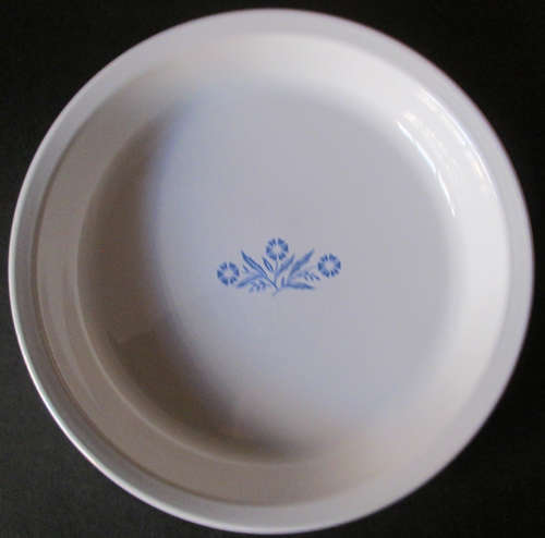 Vintage Corning Ware USA Cornflower Blue Pie or Shallow Round Dish, P-309, 9 Inch