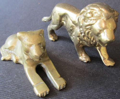 Brass Lion and Lioness