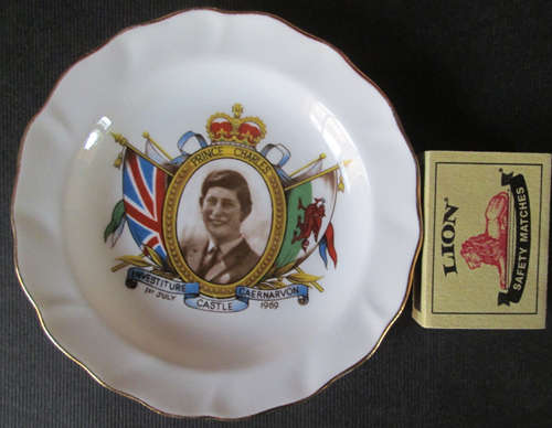 Coronet Commemorative Pin Dish Prince Charles 1st July 1969