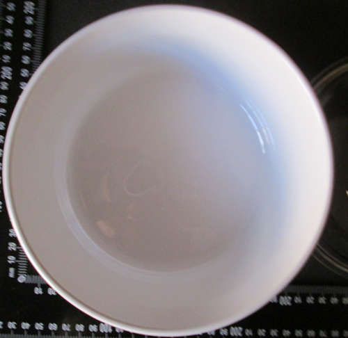 Corning Ware French White (Ribbed) Round Deep Dish with Lid F-5-B 1.6 Litre