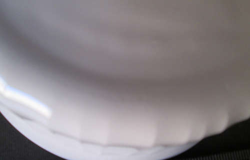Corning Ware French White (Ribbed) Round Deep Dish with Lid F-5-B 1.6 Litre
