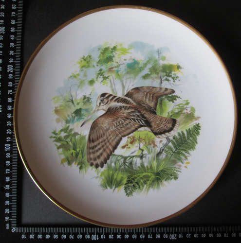 Royal Chelsea Plate 'Birds of the Countryside' The Woodcock