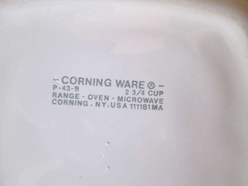 Corning Ware Dish, No Lid P-43-B 2 3/4 Cup
