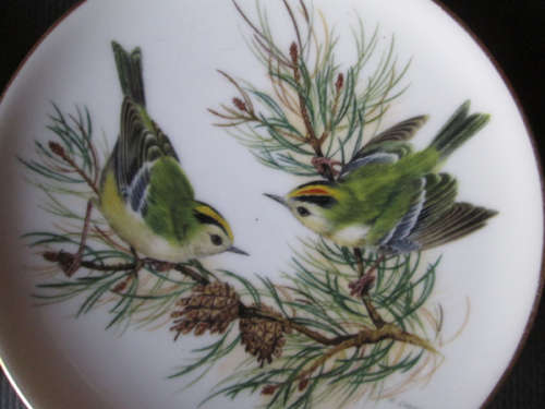 4 Small Coalport British Bird Plates