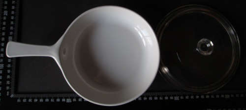 Corning Ware Blue Cornflower Pattern P-83-B Covered Skillet, 6 ½" Diameter Bowl