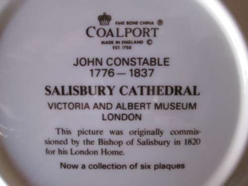 Coalport John Constable 'Salisbury Cathedral'