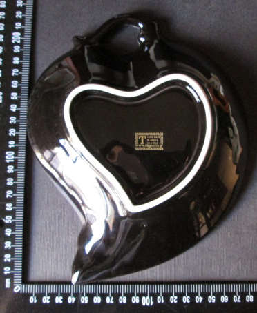 Hand Made Greece 24 K Gold Hart Shape Dish 'Cyprus'
