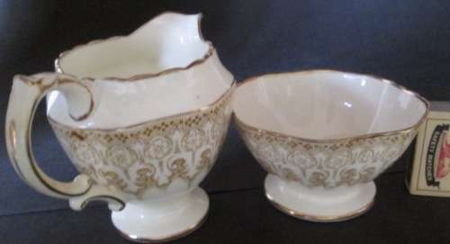 Hammersley Sugar Bowl and Milk Jug / Creamer