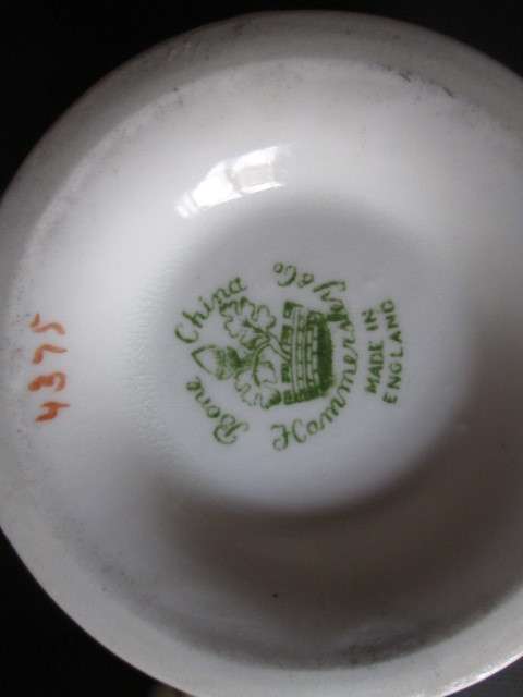 Hammersley Sugar Bowl and Milk Jug / Creamer
