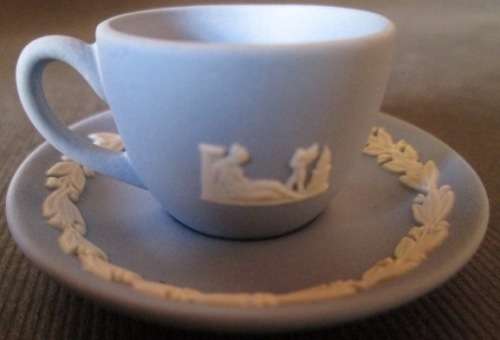 Wedgwood Blue Jasperware Miniature Duo