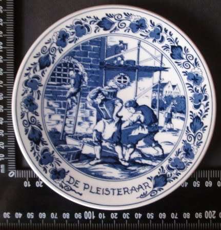 Blauw Delfts Royal Distel Plate 'De Pleisteraar'