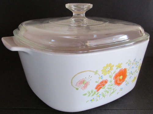 Corning Ware Wildflower Dutch Oven Casserole with Lid A-3-B 3 Quart