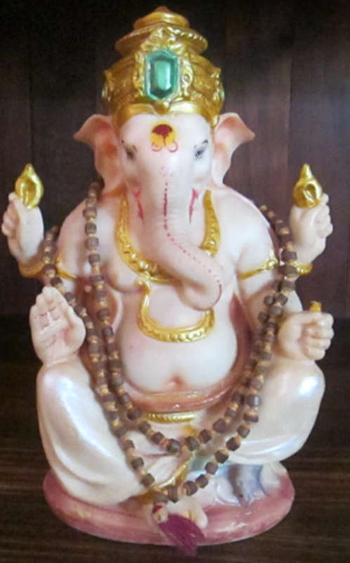Ganesha hand adorned polyresin