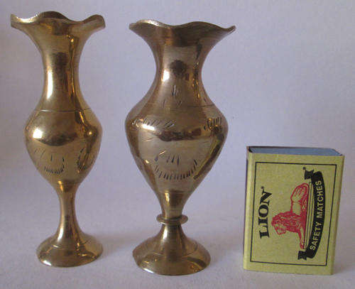 2 Brass Vases as per pictures