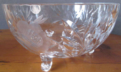 Rose Cut Crystal Bowl