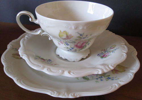 Rosenthal Pompadour Selb German Tea Trio