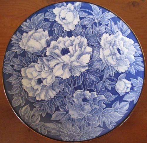 Imperial Imari Wall Plate, Width 302mm