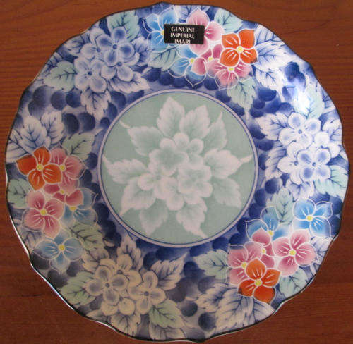 Imperial Imari Small Wall Plate, Width 160mm