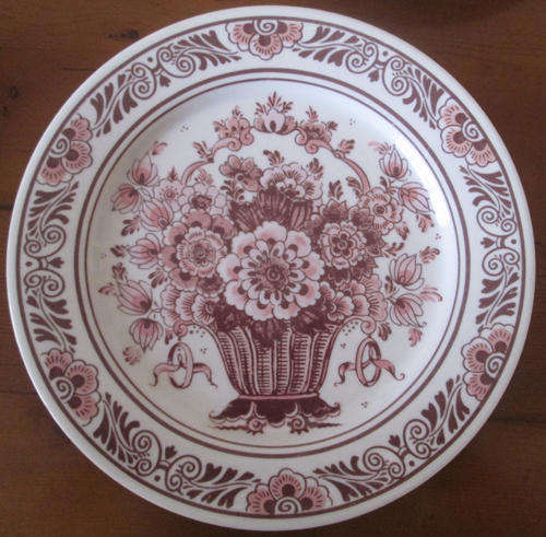 Delft Pink Oude Molen Fabriek Wall Plate