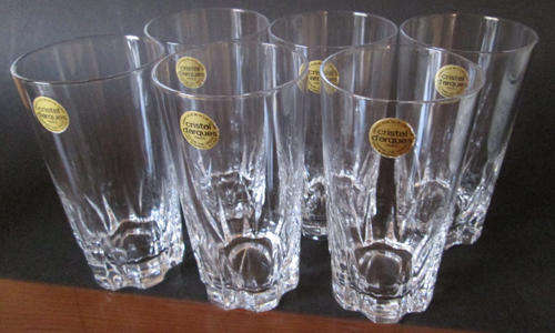 5 Cristal d' Arques Water Glasses