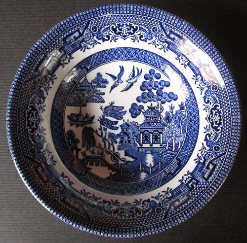 Churchill Willow Pattern Dessert Bowl