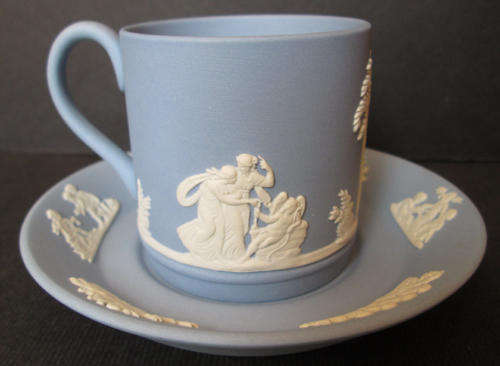 Wedgwood Blue Jasperware Demitasse