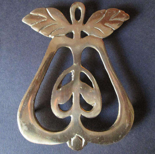 Brass Trivet 'Pear Shape'