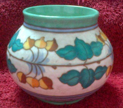 Gorgeous Bursleyware Bowl Signed by Charlotte Rhead