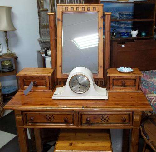 Beautiful Oregon Pine Dresser and Stool