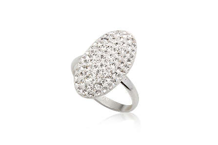 Twilight! Very Pretty 925 Silver & Swarovski Crystal Ring