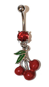 Cherry Belly Ring