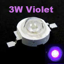 3W Led Magenta - Violet 420-430nm