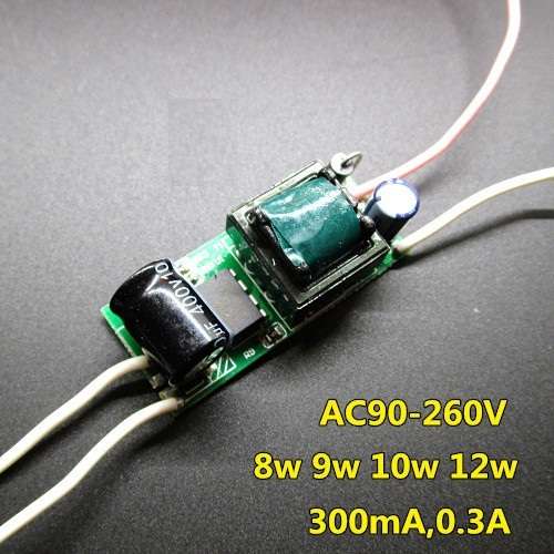Driver 1W (8-12leds) 300mA 220v
