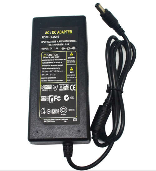 Power Supply Adapter 12V 6A 72W for Led Strips **IN STOCK**