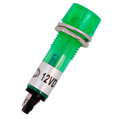Led Signal Light Green 10mm 12V **IN STOCK**