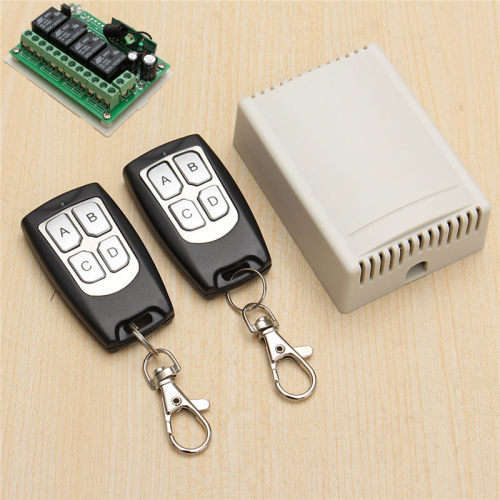 Controller Remote Relay Switch 4 channels DC 12V & 2 Remotes **IN STOCK**