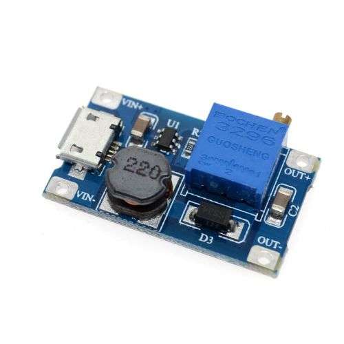 Step Up Boost Voltage MT3608 2-24V to 5-28V 2A Micro USB **IN STOCK**
