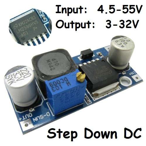 Step Down High Voltage DC Adjustable 15W 3A (3-55V to 2-32V) **IN STOCK**